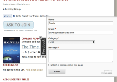 Feedback Tab - Open Feedback Tab - Open
